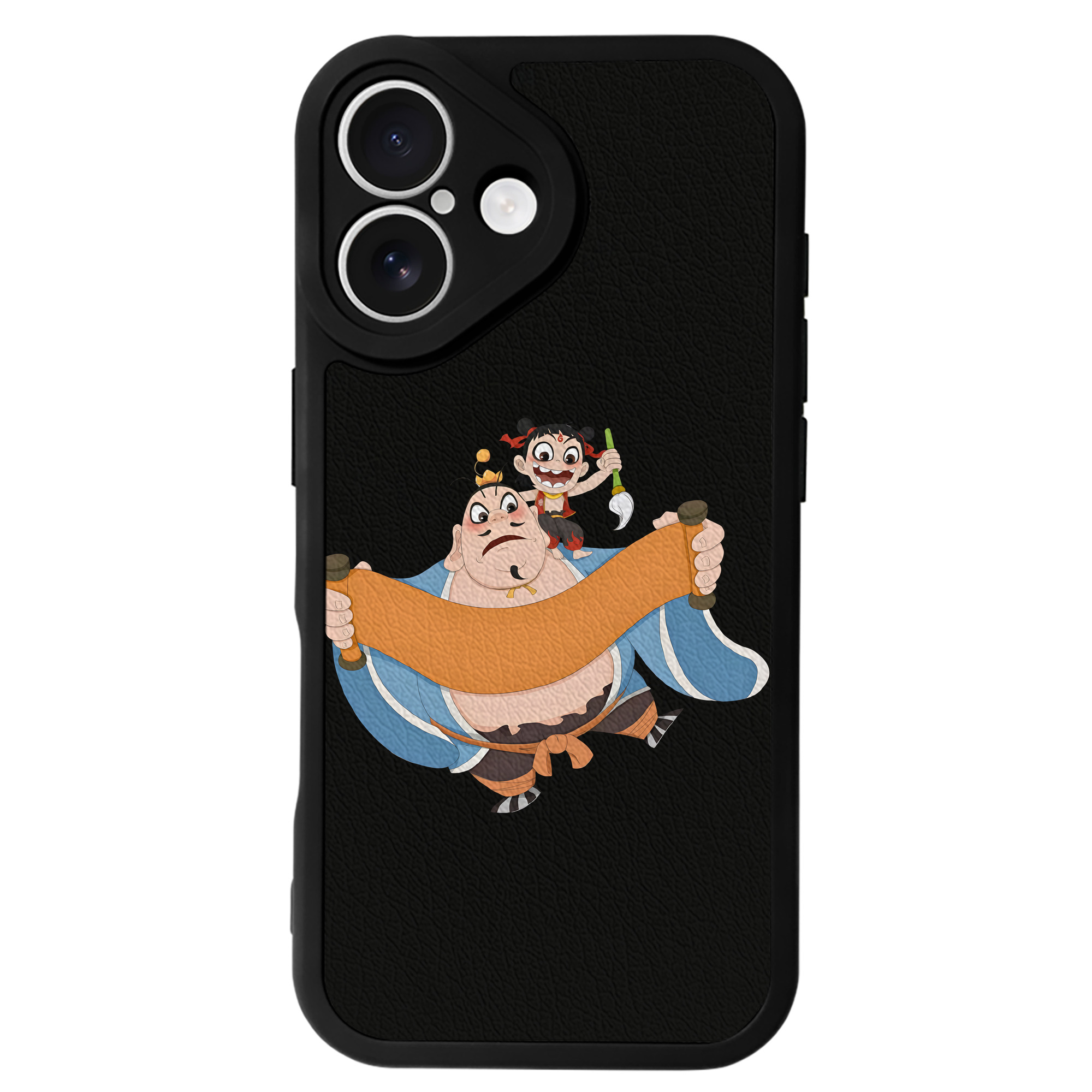 （画像用） Ne Zha 2 ナタ 魔童の大暴れ 【iPhone 16シリーズ対応】シリコンスマホケース（レザー調） 材質：シリコン
